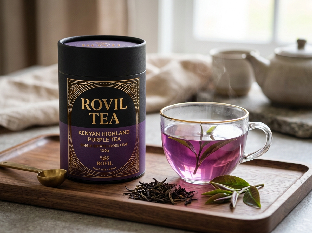 ROVIL Luxury Embossed Loose Leaf Tea Canister