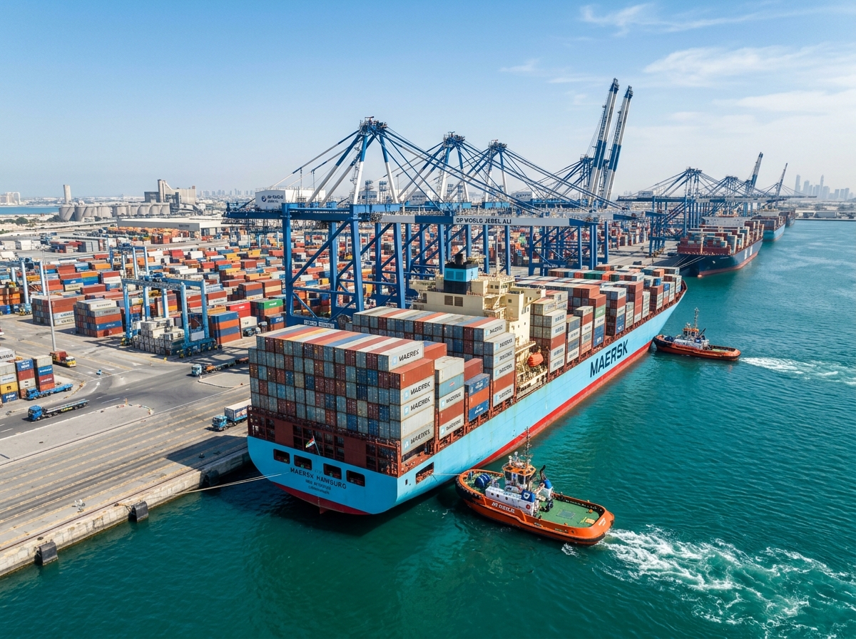 Middle East & Gulf maritime container shipping terminal