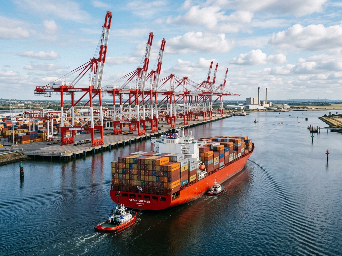 United Kingdom maritime container shipping terminal